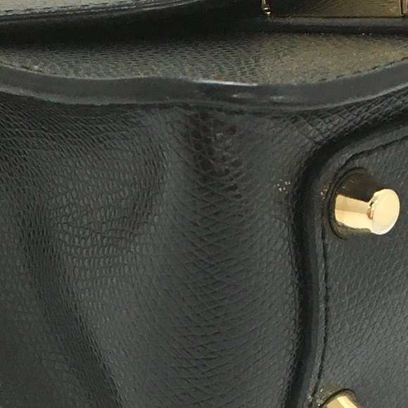 Furla Metropolis Shoulder Bag Chain Shoulder Mini Bag Leather Black - Picture 5 of 9